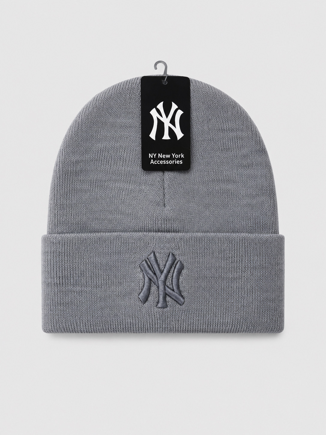 NY-beanie-Grey