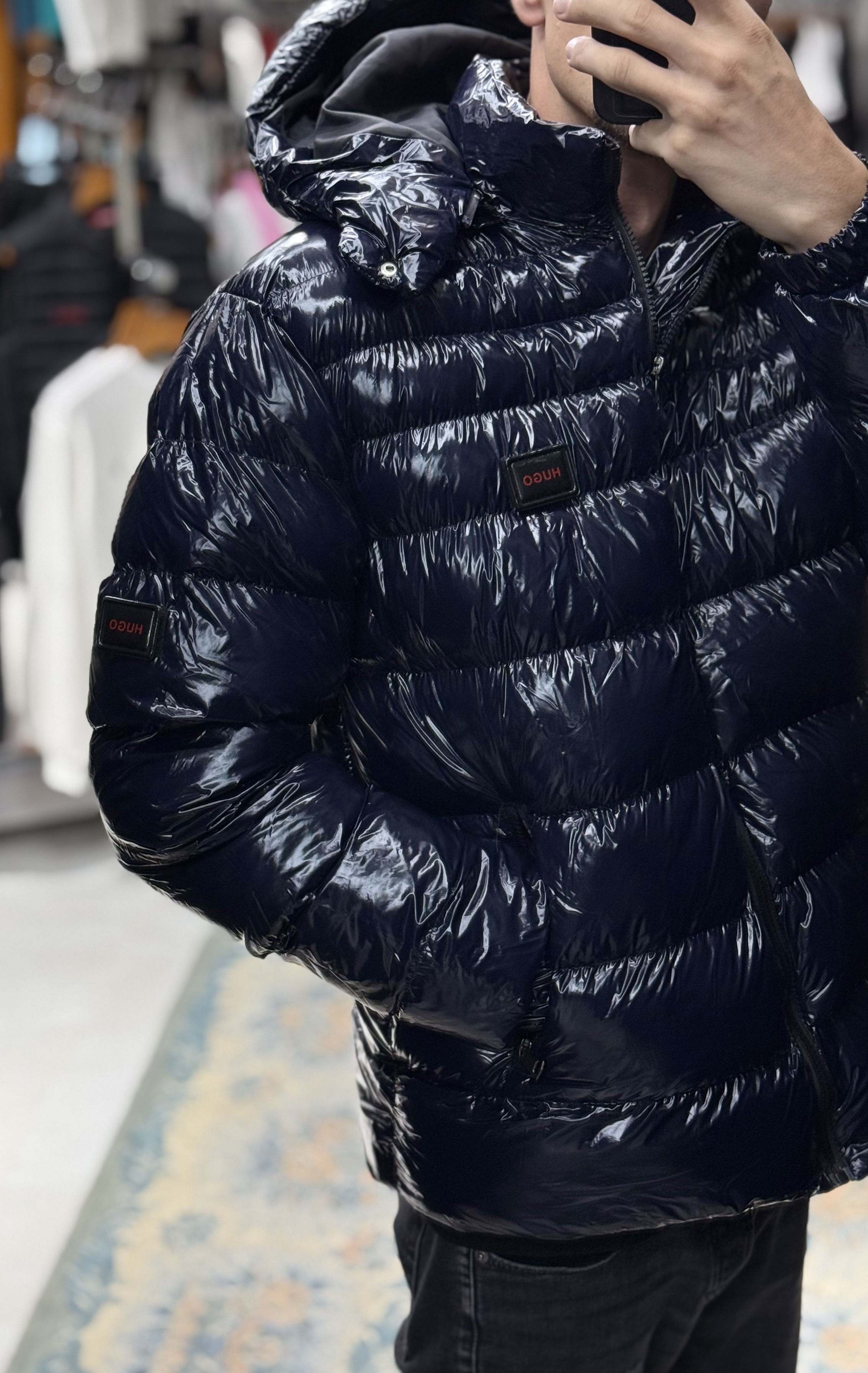 Hugo Dark Blue Winter Jacket