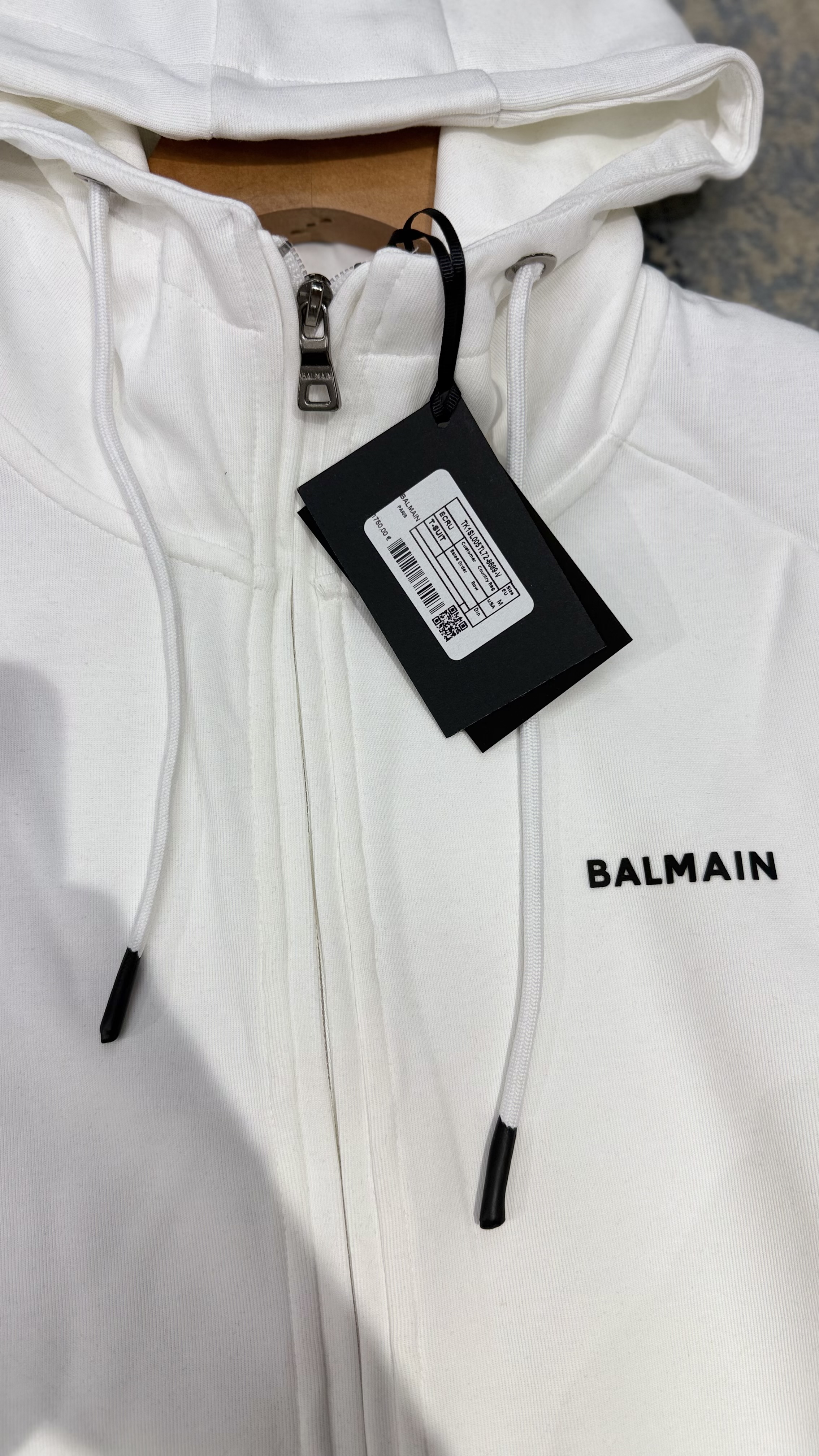 BALMAIN Ivory-Zip