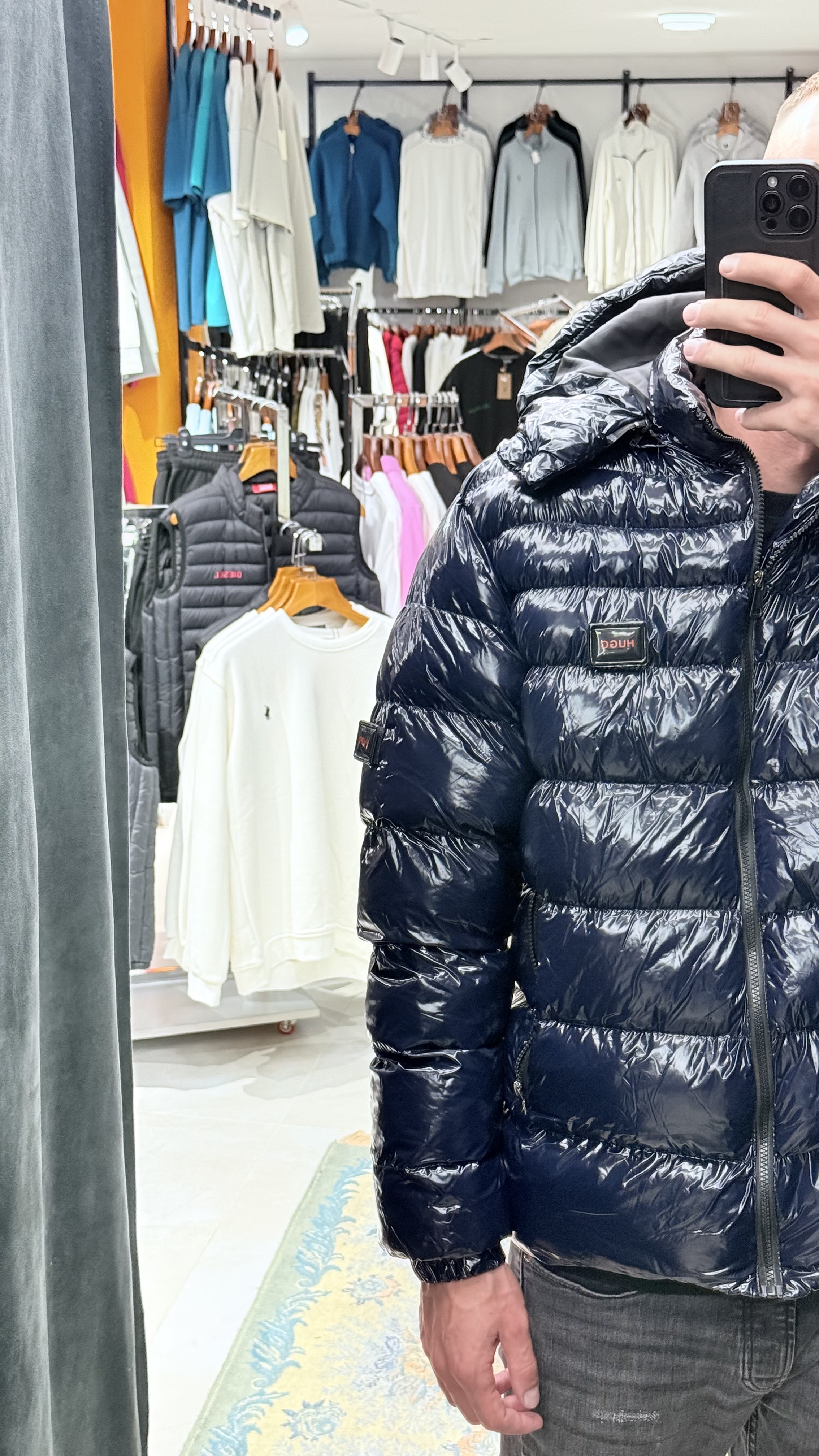 Hugo Dark Blue Winter Jacket