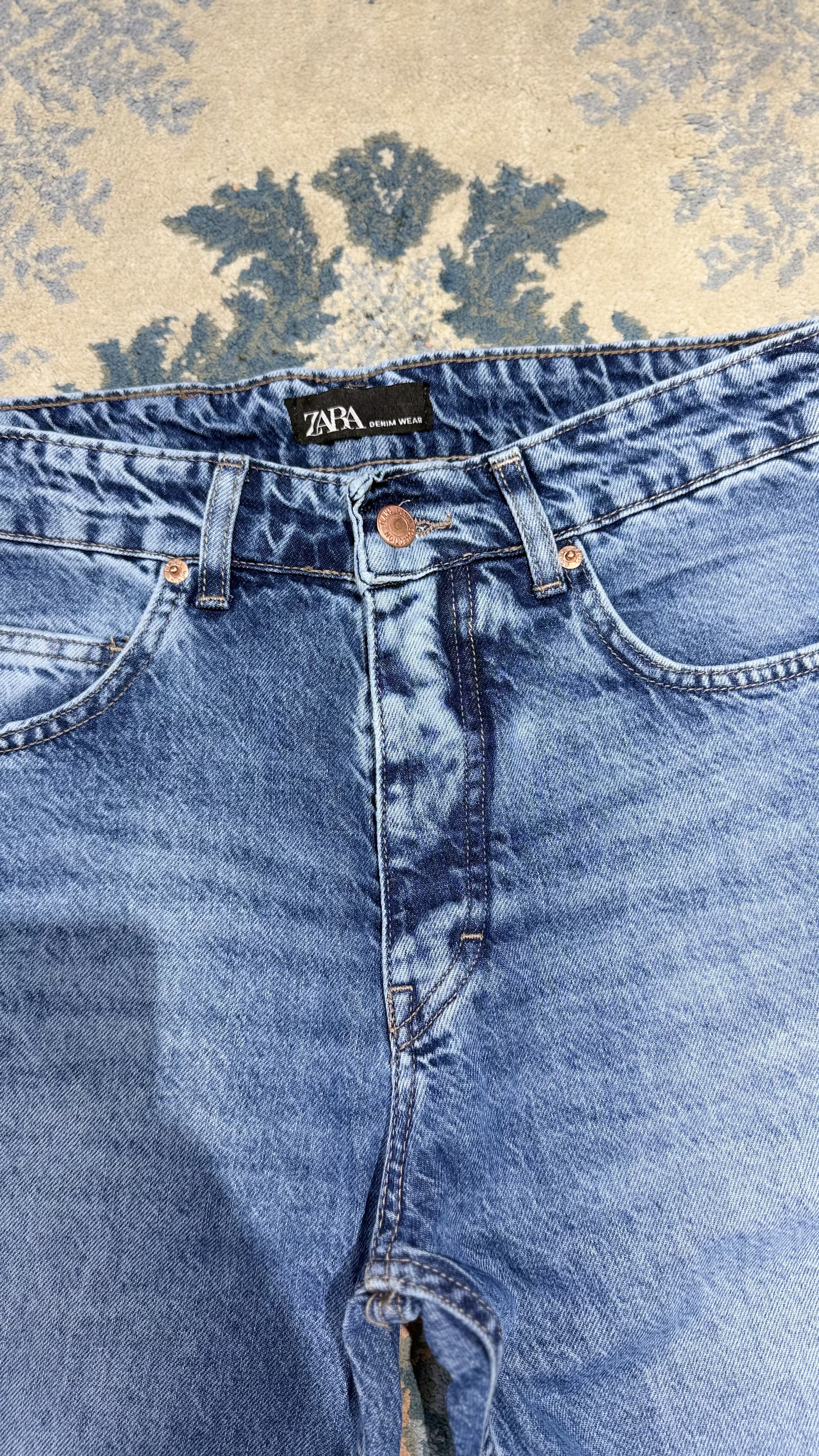ZARA-Indigo Fade Straight