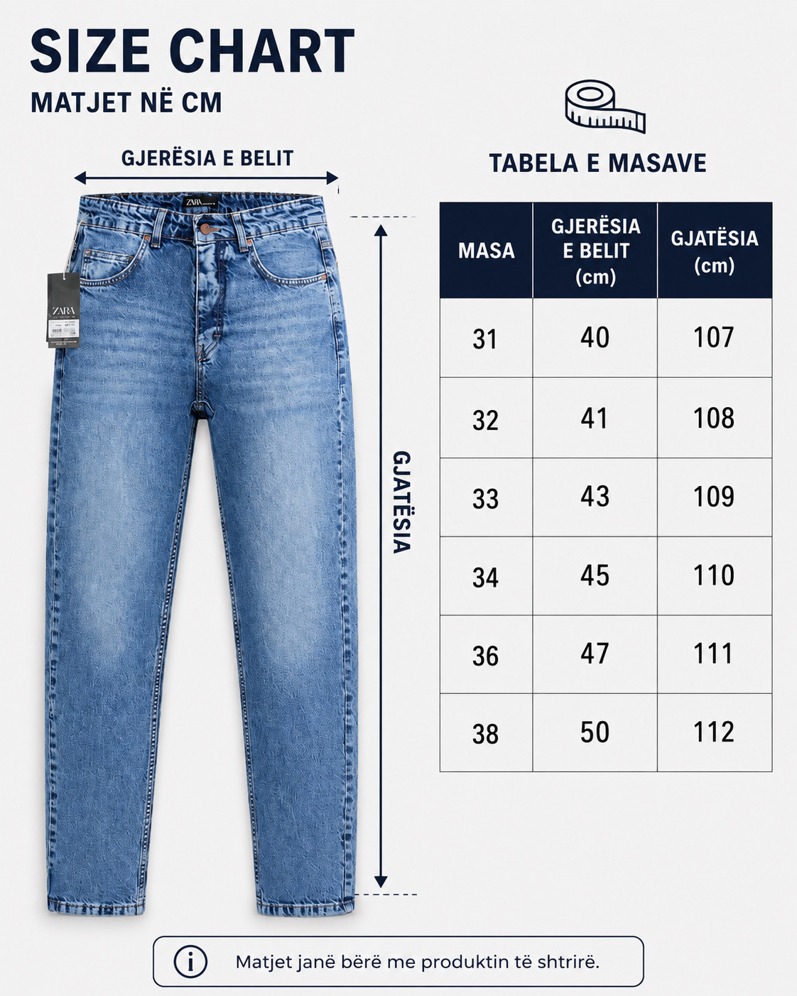 ZARA-Indigo Fade Straight