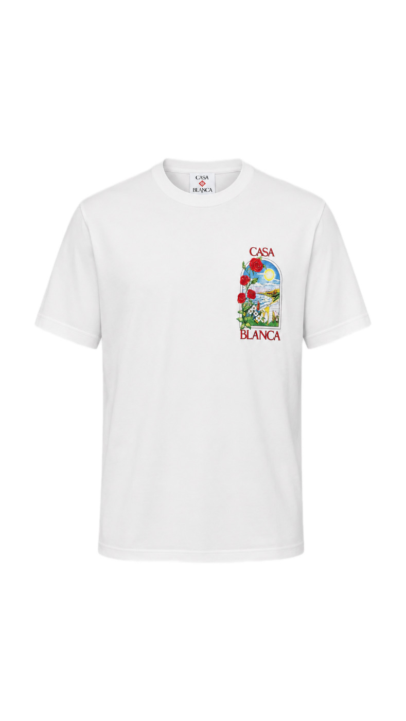 Casa Coastal Window T-Shirt – White